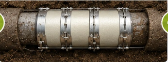 During trenchless sewer repair